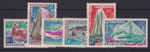 French Polynesia, Scott 217-222, MLH