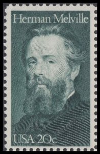 1984 Herman Melville Moby Dick Single 20c Postage Stamp, Sc# 2094, MNH, OG
