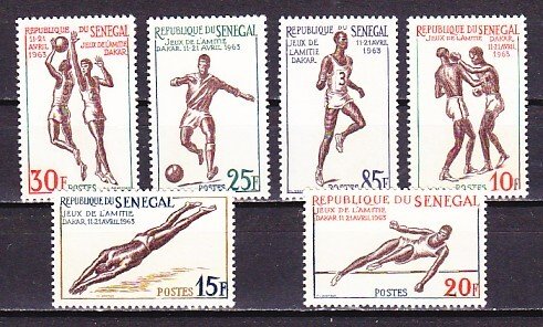 Senegal, Scott cat. 212-217. Sports issue. ^