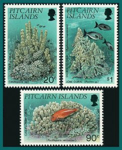 Pitcairn Islands 1994 Corals, MNH  #407-409,SG454-SG456