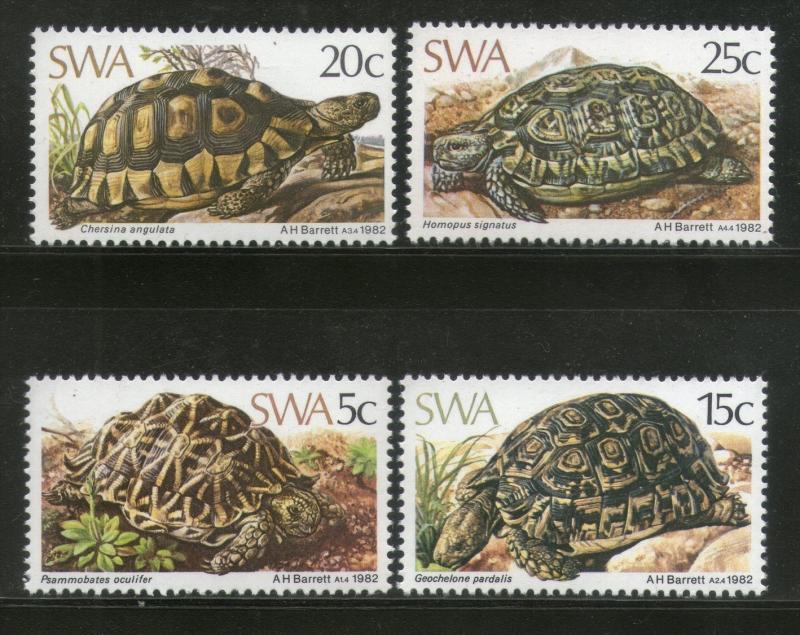 South West Africa 1982 Leopard Tortoise Reptiles Amphibians Sc 487-9 MNH # 267