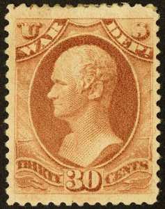 US Stamps # O120 Official MLH XF Scott Value $225.00