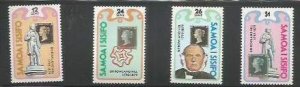 SAMOA - 1979 - Sir Rowland Hill - Perf 4v Set - Mint Never Hinged