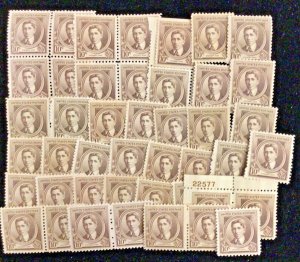 883 Ethelbert Nevin, Composer-Famous American 45 Mint Hinged 10 c stamps   1940