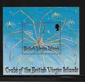 British Virgin islands 1997 Arrow crab S/S MNH 