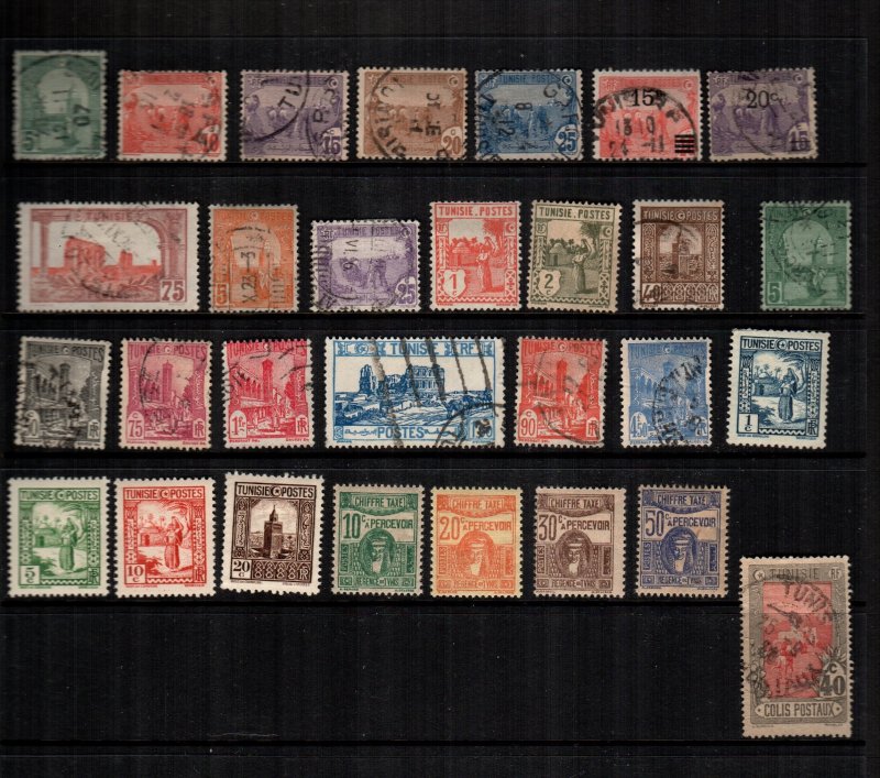 Tunisia  28  diff used and mint lot collection