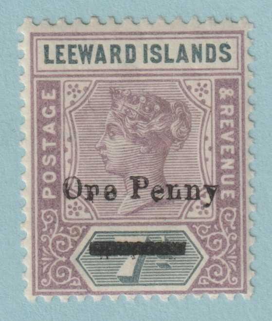 LEEWARD ISLANDS 19  MINT LIGHTLY HINGED OG * ORE OVERPRINT VARIETY - SRN