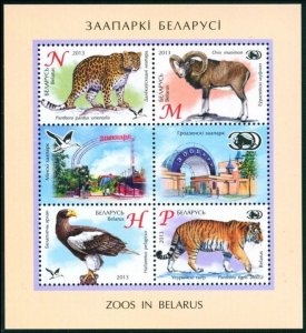 2013 Belarus 959-962/B105 Fauna 8,50 €