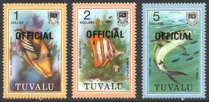 HALF-CAT BRITISH SALE: TUVALU #O1-19 Mint NH