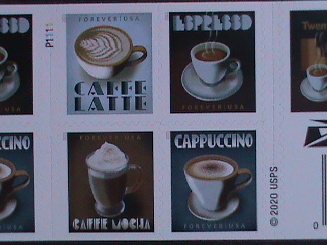 UNITED STATES-CAFFE LATTE-CAPPUCCINO- MOCHA COFFEE-FOREVER MNH BOOKLET VF