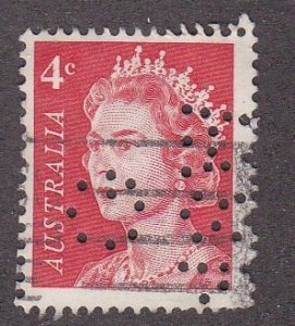 Australia Perfin Stamp, Used