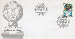 BRAZIL 1983 Sc#1897 MANNED FLIGHT BICENTENARY Set (1) F.D.C.