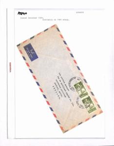 AQ410 1959 Lebanon EMIGRANTS CONFERENCE Surcharge Cover DE HAVILLAND Aircraft Co