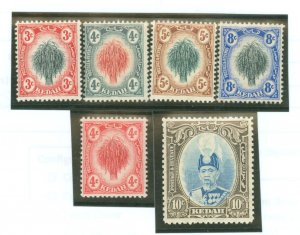 Kedah #4/6/8/9/28/46 Unused Single