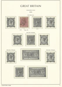 Great Britain Stamp Collection on Lighthouse Page 1867, #57, SCV $600
