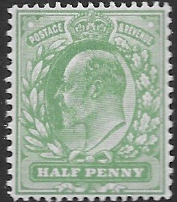 GB146  1911   half penny  fine NH