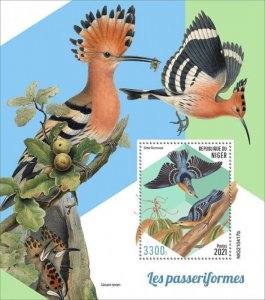 Niger - 2021 Passerines, Nuthatch - Stamp Souvenir Sheet - NIG210417b