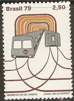 Brazil 1979 Scott 1601 Inauguration Rio Sub Way System MNH