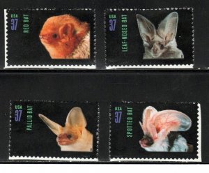 3661 - 3664 * BATS * U.S. Postage Stamps SET OF 4 MNH