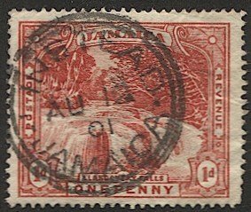 JAMAICA 1900  Sc 31 1d Llandovery Falls Used, VF, LINSTEAD postmark/cancel