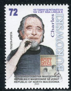 224 - NORTH MACEDONIA 2020-The 100th Ann. of the Birth of Charles Bukowski- MNH