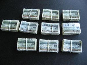 Canada wholesale 1000 used $1 Fundy in 10 bundles of 100 Sc 726