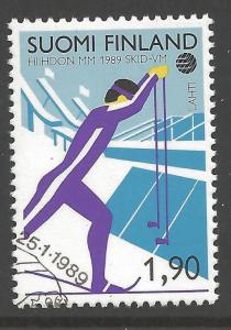 FINLAND SG1175 1989 WORLD SKIING CHAMPIONSHIPS FINE USED