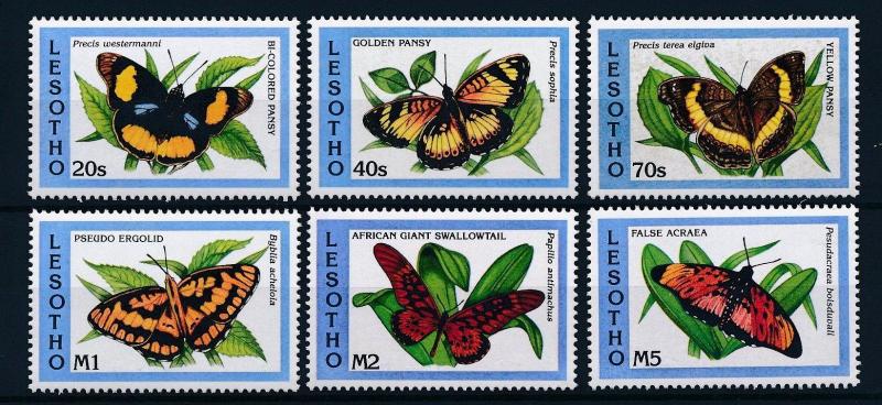 [36156] Lesotho 1993 Butterflies Schmetterlingen Papillons  MNH