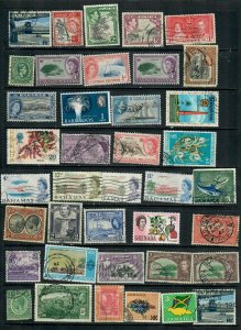 COMMONWEALTH CARIBBEAN MIX x 39 ALL DIFFERENT, USED LOT P