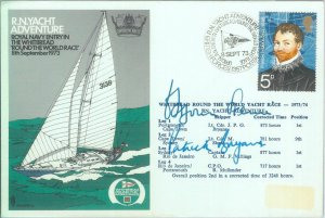 87295 - GB - POSTAL HISTORY - SPECIAL COVER 1973  RN Yacht ADVENTURE signed