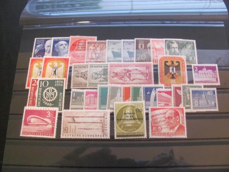 GERMANY BERLIN MNH 1954-1956 COMPLETE SETS  XF