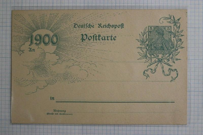 Germany Postal card stationery HG40 Higgins Gage Mint 1900 special print  DC