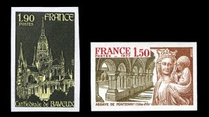 France, 1950-Present #1545-1546 (YT 1938-1939) Cat€42, 1977 Tourist Issue (...