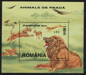 Romania Lion Big Cats MS 2000 MNH SG#MS6162