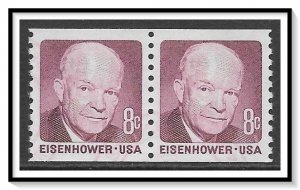 US #1402 Eisehnhower Coil Pair Used