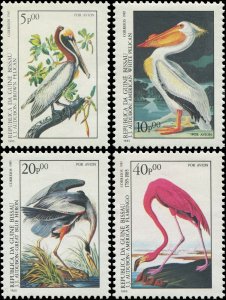 Grenada Grenadines 1980 Sc 378-381 Birds Pelican Heron Flamingo CV $14
