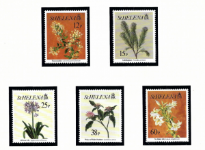 St Helena 636-40 MNH 1994 Flowers