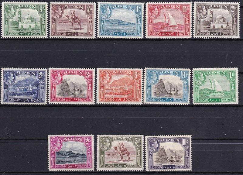 Aden 1939-48 King George VI Scenes Scott 16-27a MH