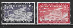 United Nations 27-28 1954 UN Day set MNH