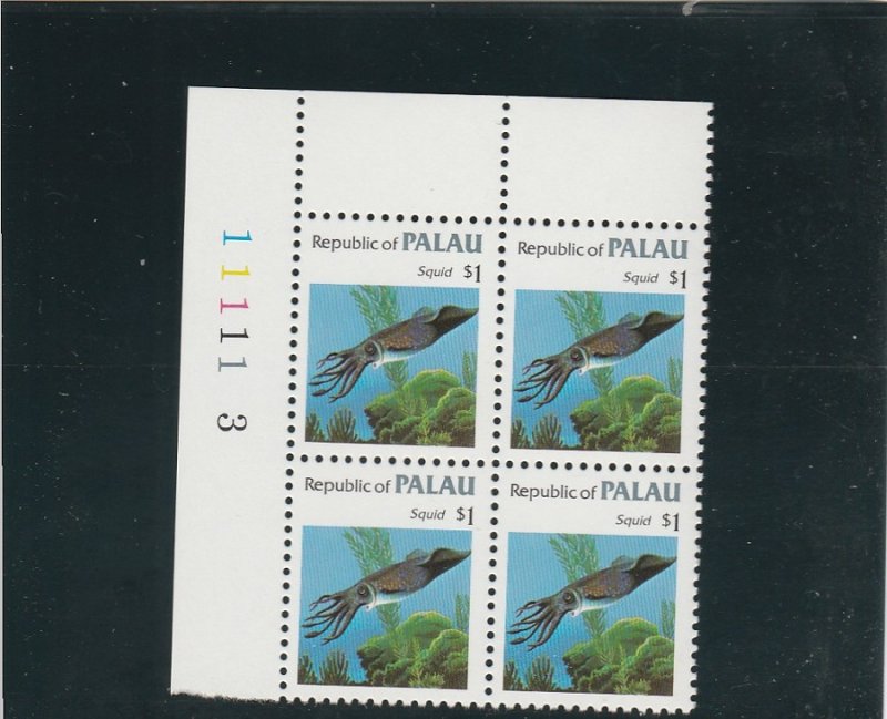 Palau  Scott#  19  MNH Block of 4  (1983 Squid)