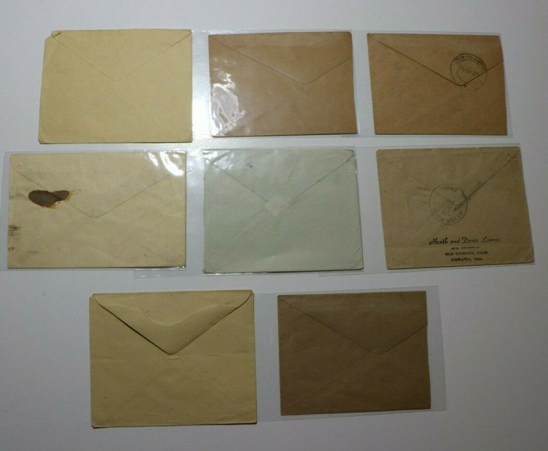 India Postal Stationary envelope Airmail Lot 8 New Delhi Postage Due USA