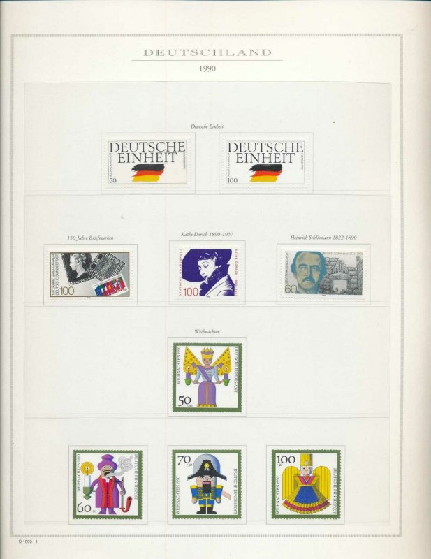 Germany 1990/91 MNH On 16 Pages(Apprx 130 Items)W3476AAA