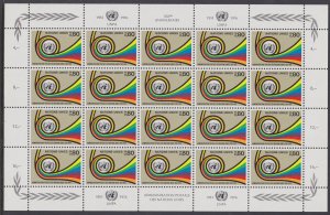 61-62 United Nations Geneva 1976 Postal Admin. 25th Anniv. Sheets MNH