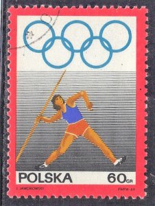 POLAND SC# 1649 ** CTO **  60g  1969  OLYMPICS SEE SCAN