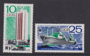 German Democratic Republic DDR #1715-1716  MNH 1976 Leipzig spring fair