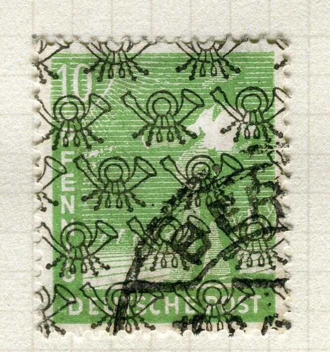 GERMANY; BERLIN Allied Zone 1948 Optd. II on First June issue used 10pf. value