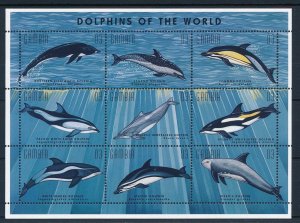 [32210] Gambia 1996 Marine life dolphins Miniature Sheet MNH