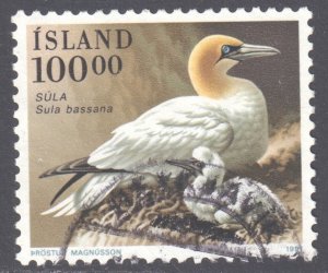 Iceland - 1991 - Scott #722 - used - Bird Gannet