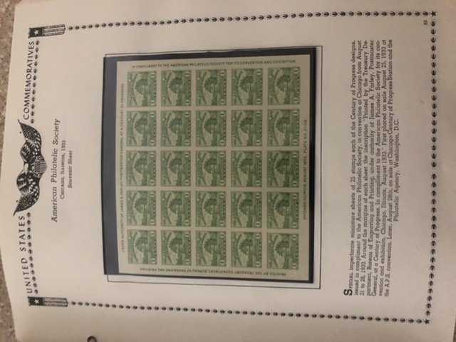 The All American Stamp Album Mint Stamps Very Nice Starts At 1933 Almost Full