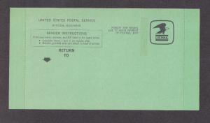 US TAGGED Return Receipt Postal Form dated 1973 bar tag highly unusual! VF